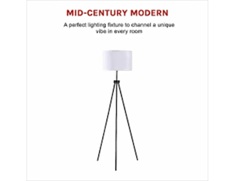 Mid-Century Floor Lamp Modern Tripod Decor Living Room Standing