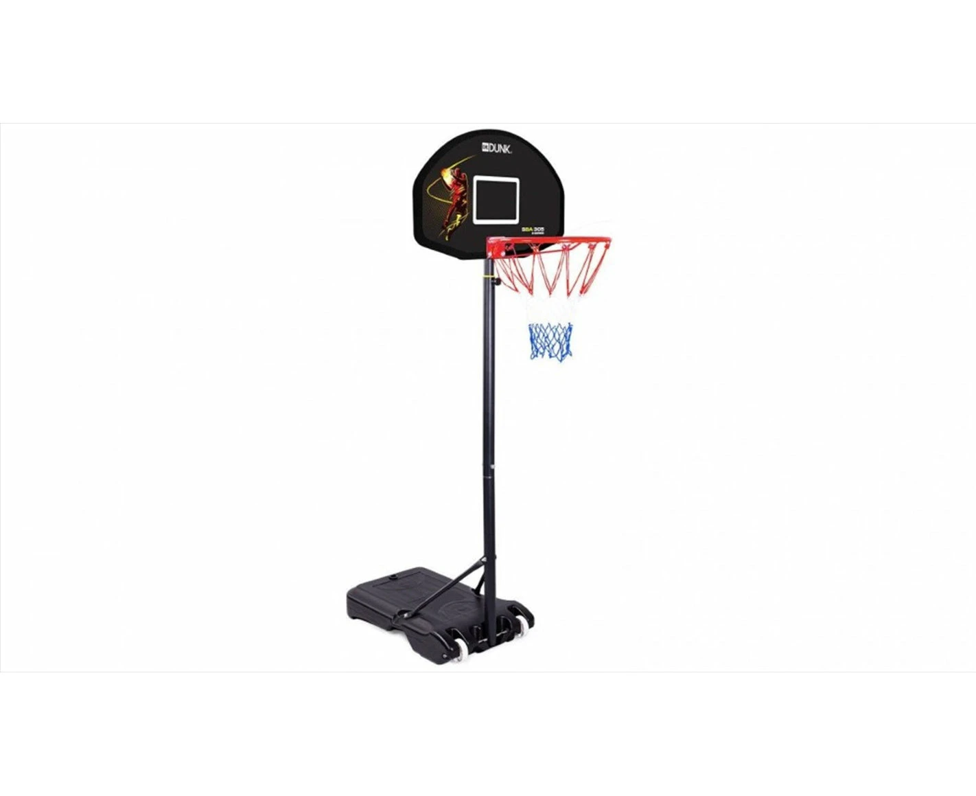 Dr.Dunk Basketball Hoop Stand System Kids Height Portable Adjustable Ring Net