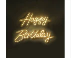 Happy Birthday Neon Sign Hanging Glowing Party Decoration