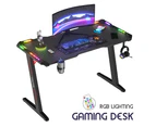 Advwin Gaming Desk RGB LED Light & Gaming Chair RGB LED Massage Office Chair