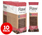 10 x Amazonia RAW Protein Bars Triple Choc Brownie 40g