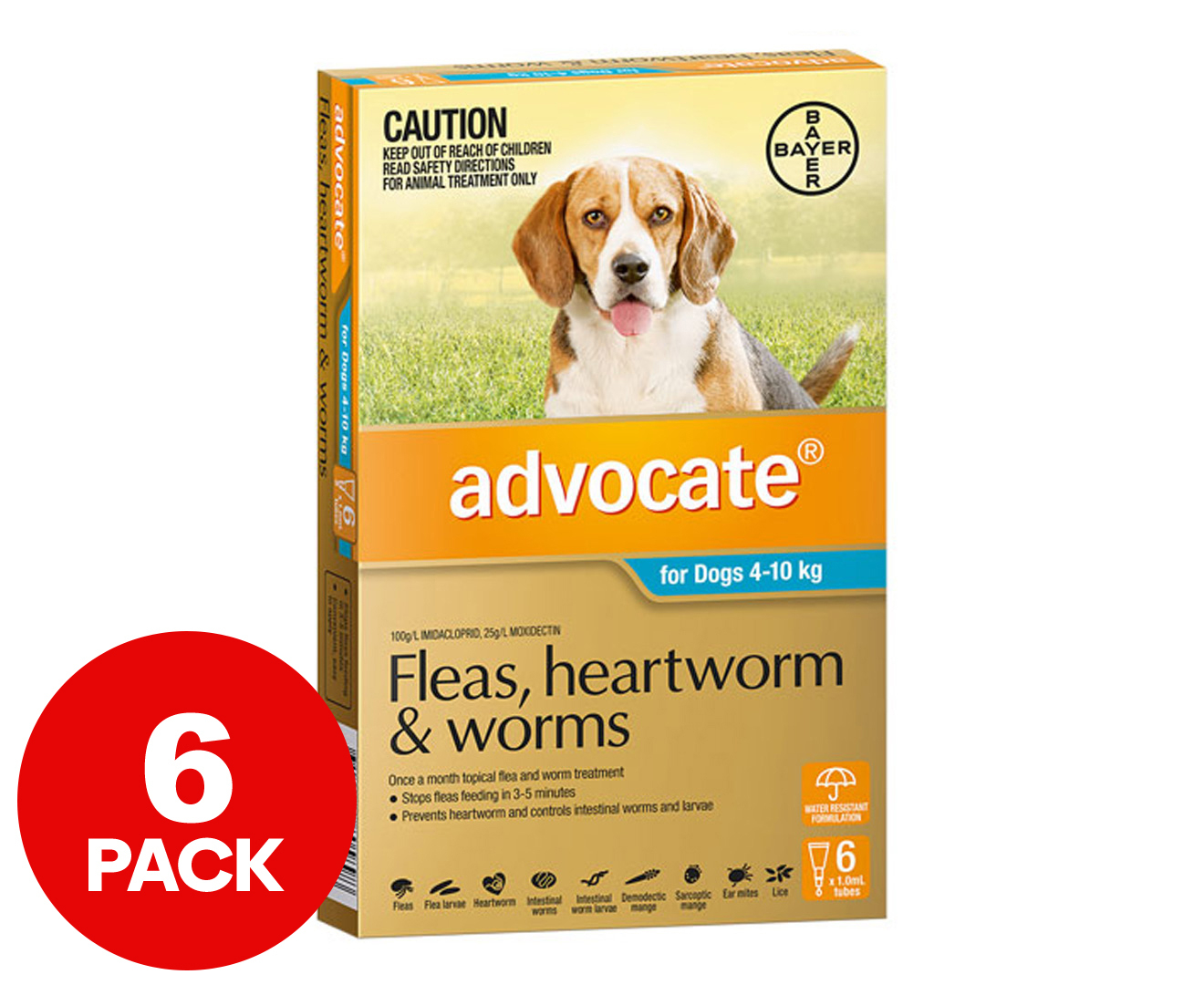 Advocate worming store treatment for dogs