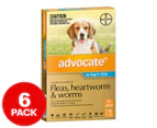 Advocate Flea & Worm Treatment For Dogs 4-10kg 6pk