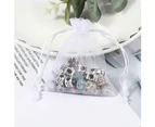 Organza Bag Sheer Bags Jewellery Wedding Candy Packaging Sheer Bags 9*12 cm - Grey