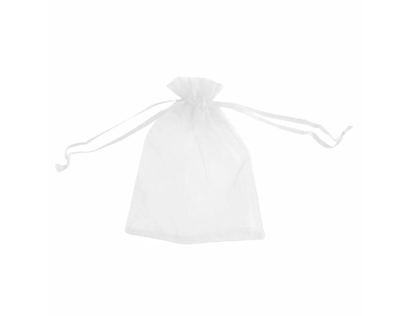 Organza Bag Sheer Bags Jewellery Wedding Candy Packaging Sheer Bags 9*12 cm - White