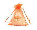 Organza Bag Sheer Bags Jewellery Wedding Candy Packaging Sheer Bags 7*9 cm - Orange