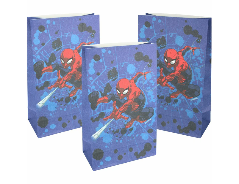 Spiderman Party Hero Paper Party Bags (Pack of 8)