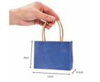 Blue Small Paper Gift Bags (Pack of 12)
