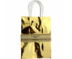 Gold Metallic Foil Paper Gift Bags (Pack of 4)
