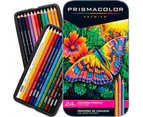 24 Prismacolor Premier Colour Pencils Tin Soft Core Coloured Set