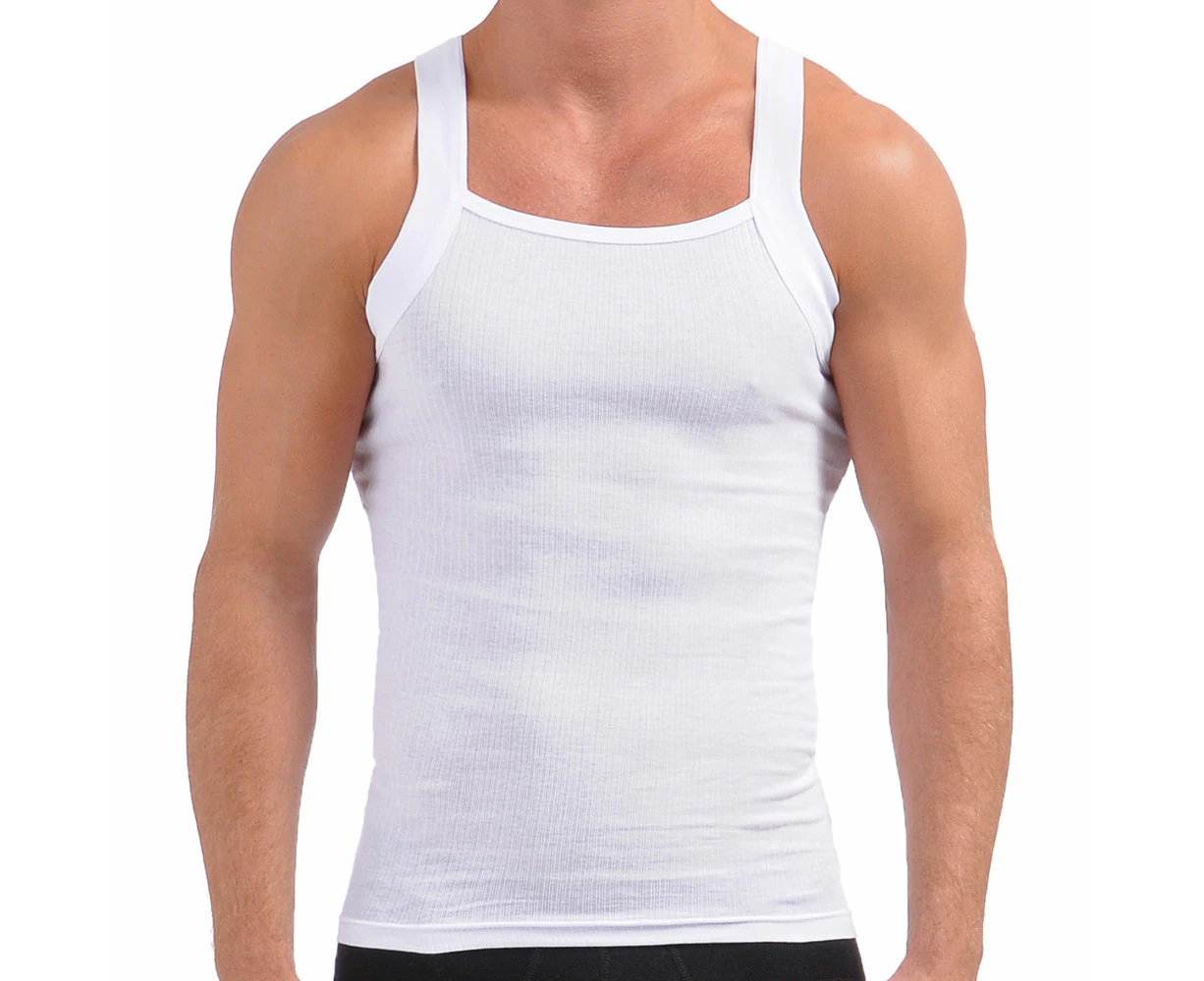 2xist Essentials Square Cut Tank Top 2-Pack 20227 White