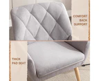 Furb Armchair Lounge Chair Upholstered Accent Chairs Sofa Fabric Grey