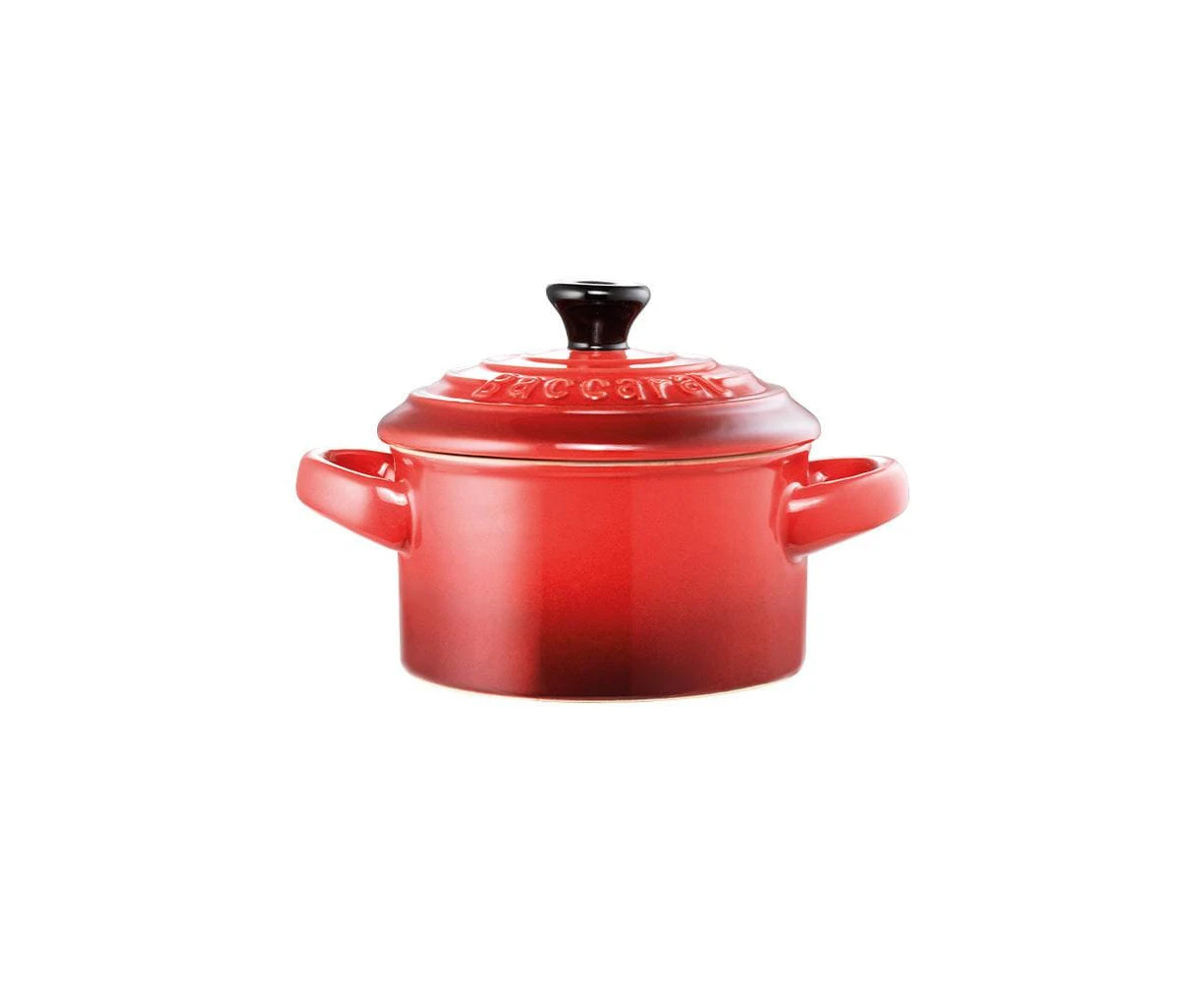 Baccarat Le Connoisseur Stoneware Mini Casserole with Lid 160ml 9X5cm Red