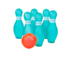 7pcs Inflatable Bowling Set Outdoor Yard Family Kids Game Beach Camping Party