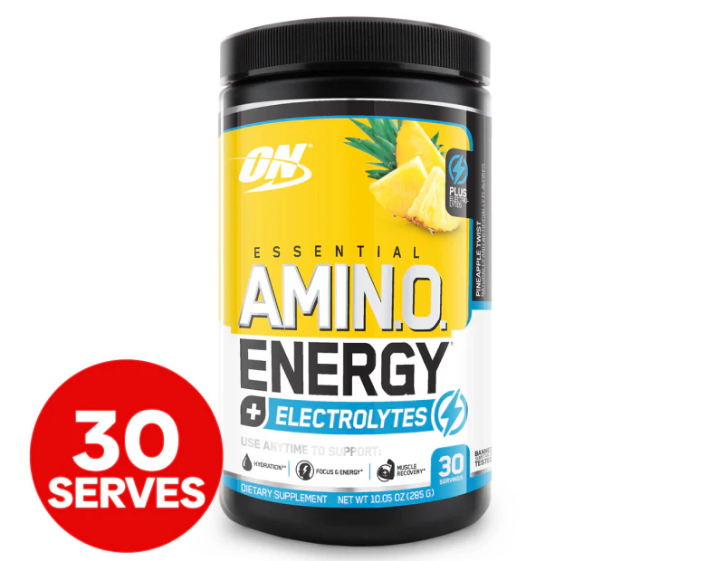 Optimum Nutrition Amin.O.Energy + Electrolytes Pineapple Twist 285g / 30 Serves