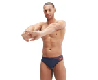 Speedo Men's Medley Logo 7cm Swim Briefs - Navy/Orange