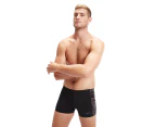 Speedo Men's Hyperboom Logo Panel Aquashorts - Aqua/Black