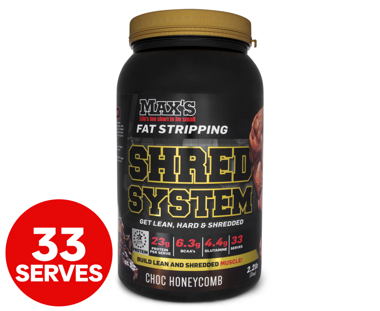 Max's Shred System Protein Choc Honeycomb 1kg