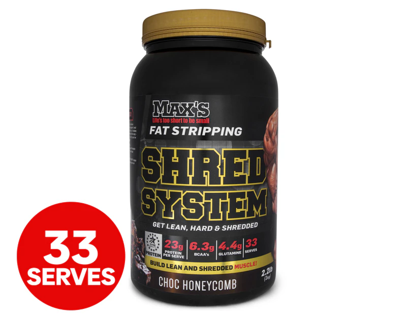 Max's Shred System Protein Choc Honeycomb 1kg