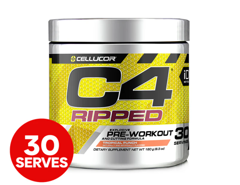 Cellucor C4 Ripped Pre-Workout Tropical Punch 30 Serves