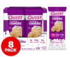 8 x Quest Frosted Cookies Birthday Cake 50g