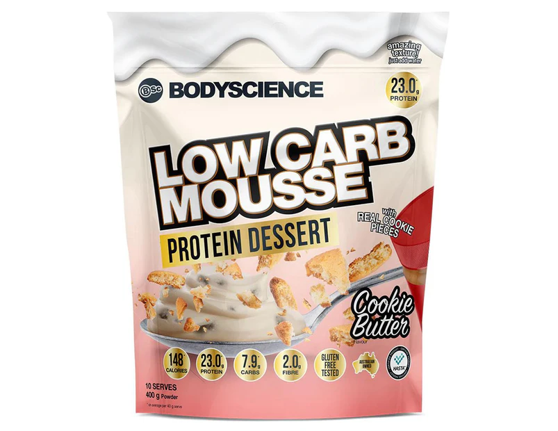 BSc Low Carb Mousse Protein Dessert Cookie Butter 400g