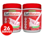 2 x FatBlaster Weight Loss Shake Raspberry 430g / 26 Serves