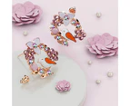 Petite Floral With Bird Stud Earrings