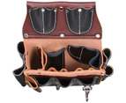 OCCIDENTAL LEATHER Electrician's Tool Case - Black/Brown