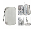 All-in-One Portable Travel Cable Organizer Bag Electronic Organizer - Grey