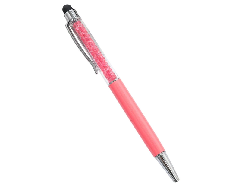 Write Pens for Touch Screens with Ballpoint Writing Pen Universal Ballpoint Pen 2 in 1 Stylists Pens for Tablet Laptops-Color-pink color