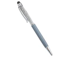 Write Pens for Touch Screens with Ballpoint Writing Pen Universal Ballpoint Pen 2 in 1 Stylists Pens for Tablet Laptops-Color-grey
