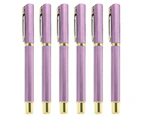 Office Signature Pen Signing Pen with Pen Clip Refillable Plastic Gel Pen 0.5mm Medium Point for Wedding Invitation-Color-pink