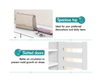 ALFORDSON Shoe Cabinet Organiser Storage Rack Drawer Shelf 21 pairs White
