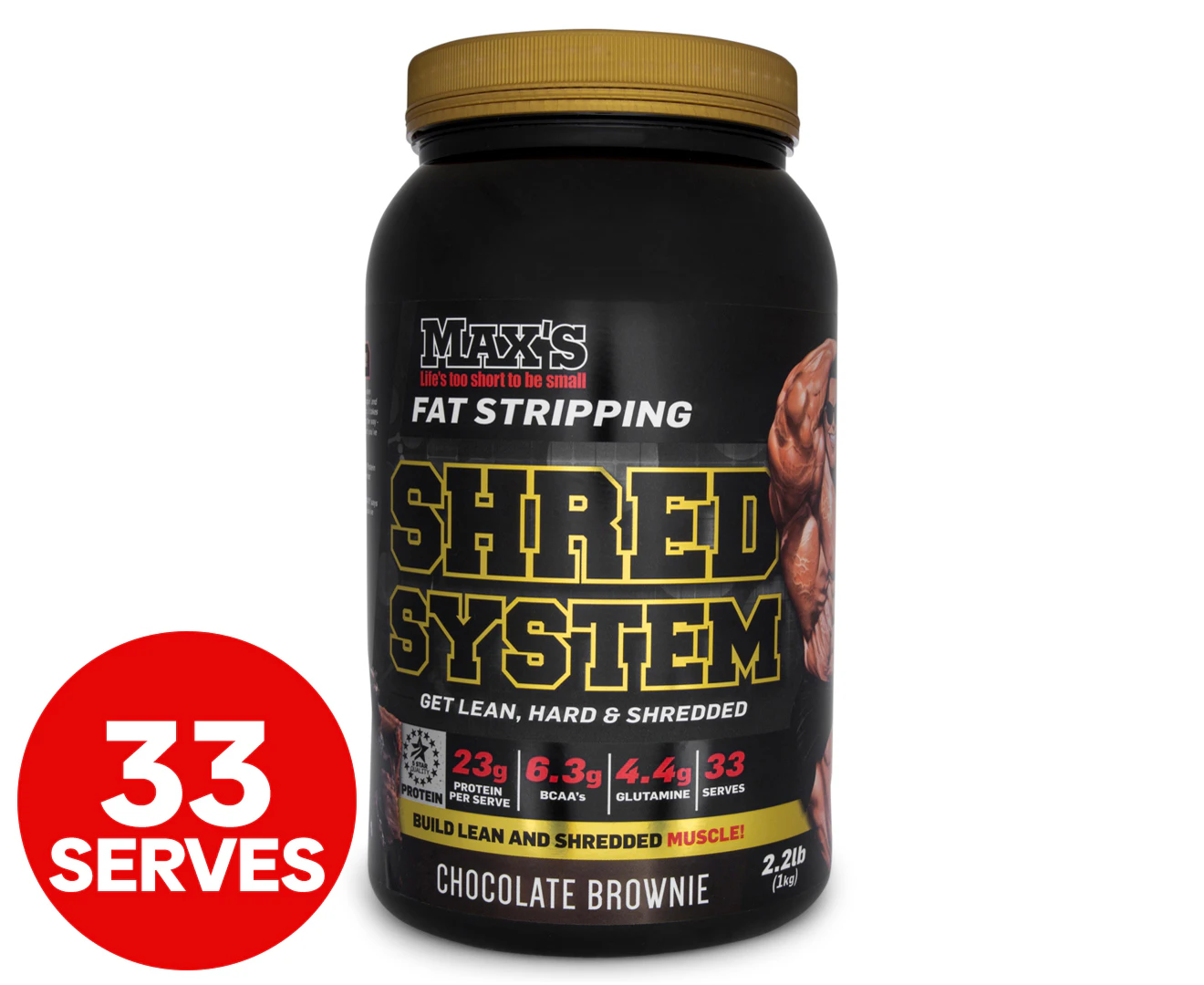 Max's Shred System Protein Chocolate Brownie 1kg