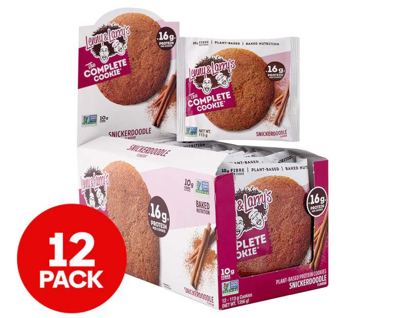 12 x Lenny & Larry's The Complete Protein Cookie - Vegan Snickerdoodle 113g