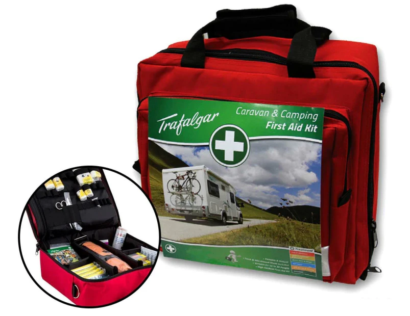 Trafalgar Caravan & Camping First Aid Kit - Red