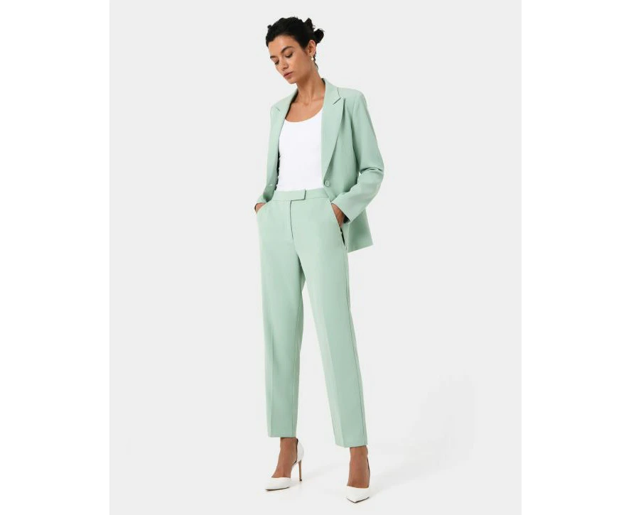 Forcast Women's Renee Single Breasted Blazer - Pastel Sage