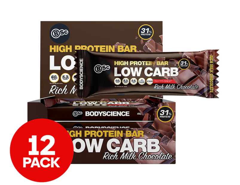 12 x BSc High Protein Bar Rich Milk Chocolate 60g