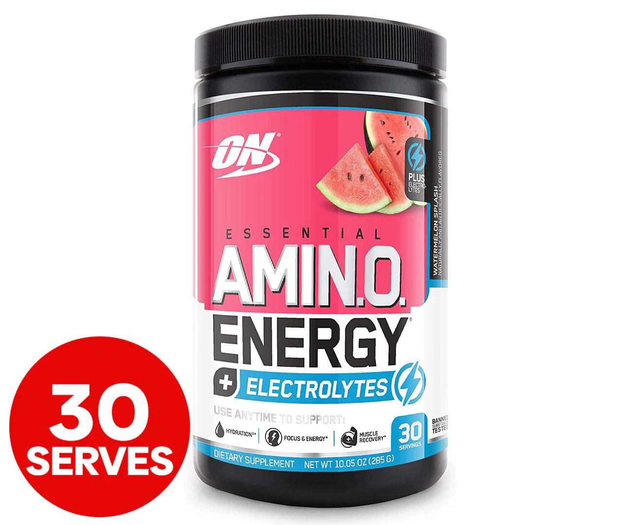 Optimum Nutrition Amin.O. Energy + Electrolytes Watermelon Splash 285g / 30 Serves