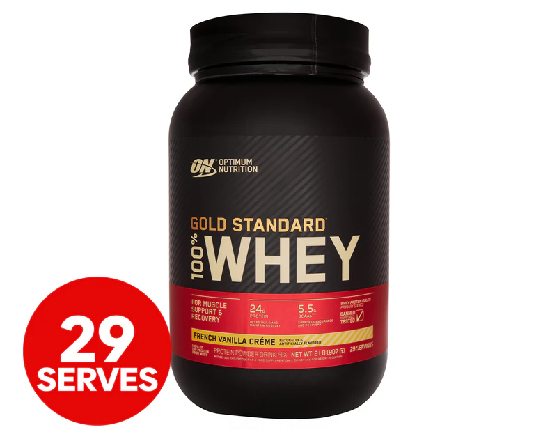 Optimum Nutrition Gold Standard 100% Whey Protein Powder French Vanilla Creme 907g