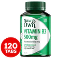 Nature's Own Vitamin B3 500mg with Vitamin B for Energy + Skin Health 120 Tablets