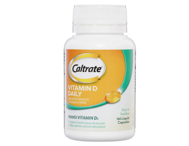 Caltrate Vitamin D Daily 180 Liquid Caps