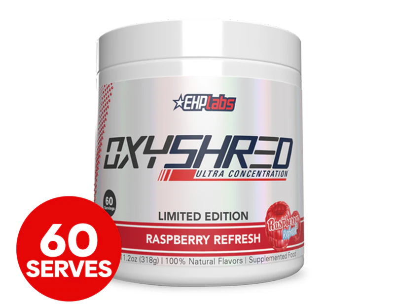 EHP Labs OxyShred Thermogenic Fat Burner Raspberry Refresh 318g / 60 Serves