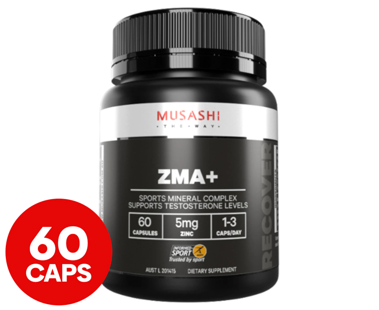 Musashi ZMA+  60 capsules