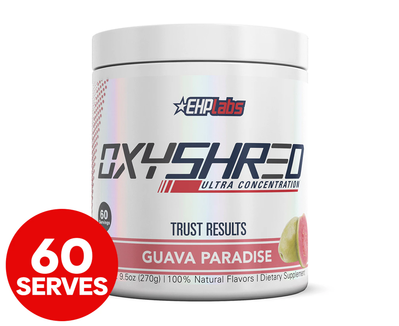 EHP Labs Oxyshred Guava Paradise Fat Burner Ultra Concentration Pre-Workout 270g