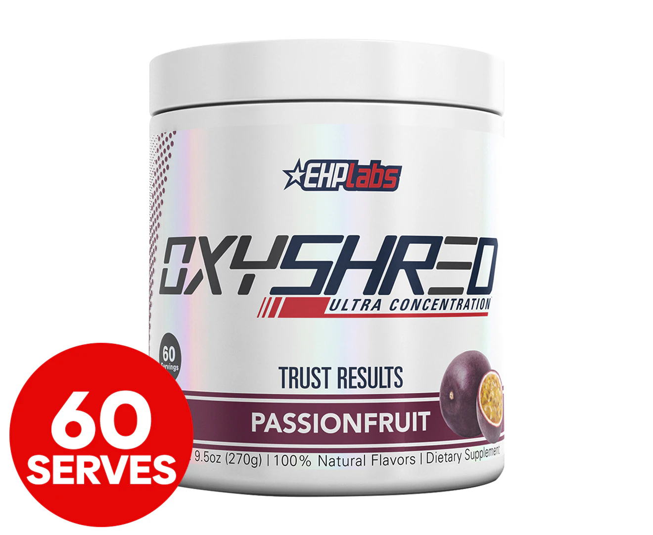 EHP Labs Oxyshred Passionfruit Fat Burner Ultra Concentration Pre-Workout 270g