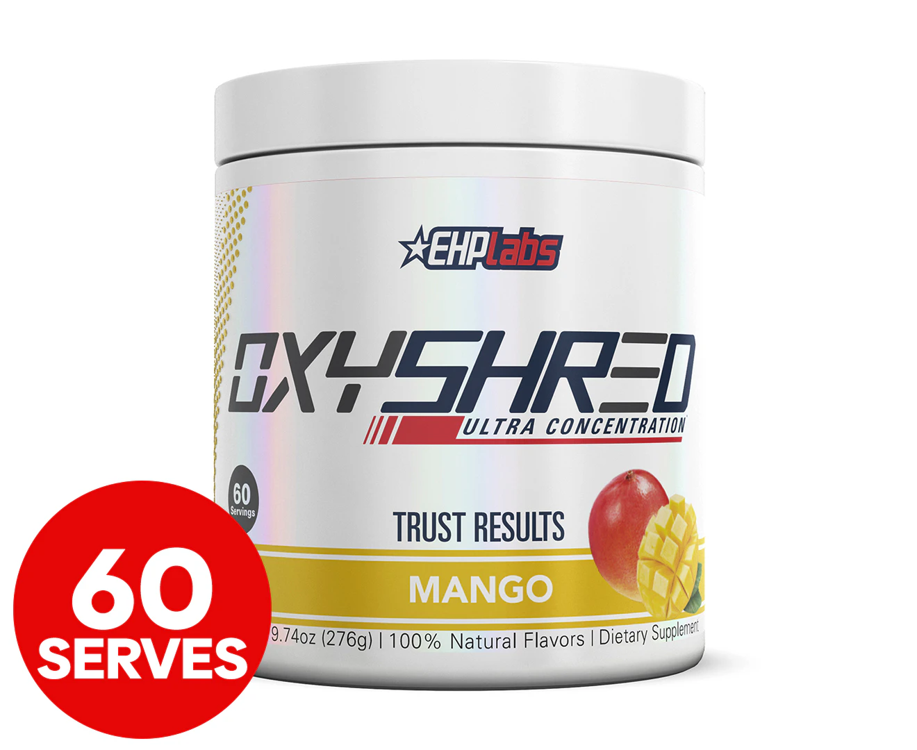 EHP Labs Oxyshred Mango Fat Burner Ultra Concentration Pre-Workout 276g