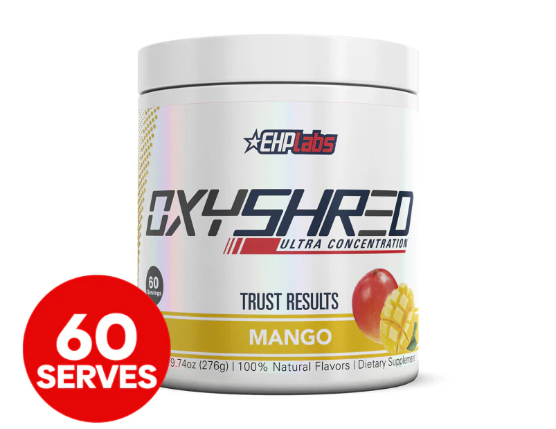 EHP Labs Oxyshred Mango Fat Burner Ultra Concentration Pre-Workout 276g