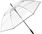 Clear Golf Umbrella,157 cm Large Stick Umbrella, Auto Open, Windproof Waterproof, Adult Women Men